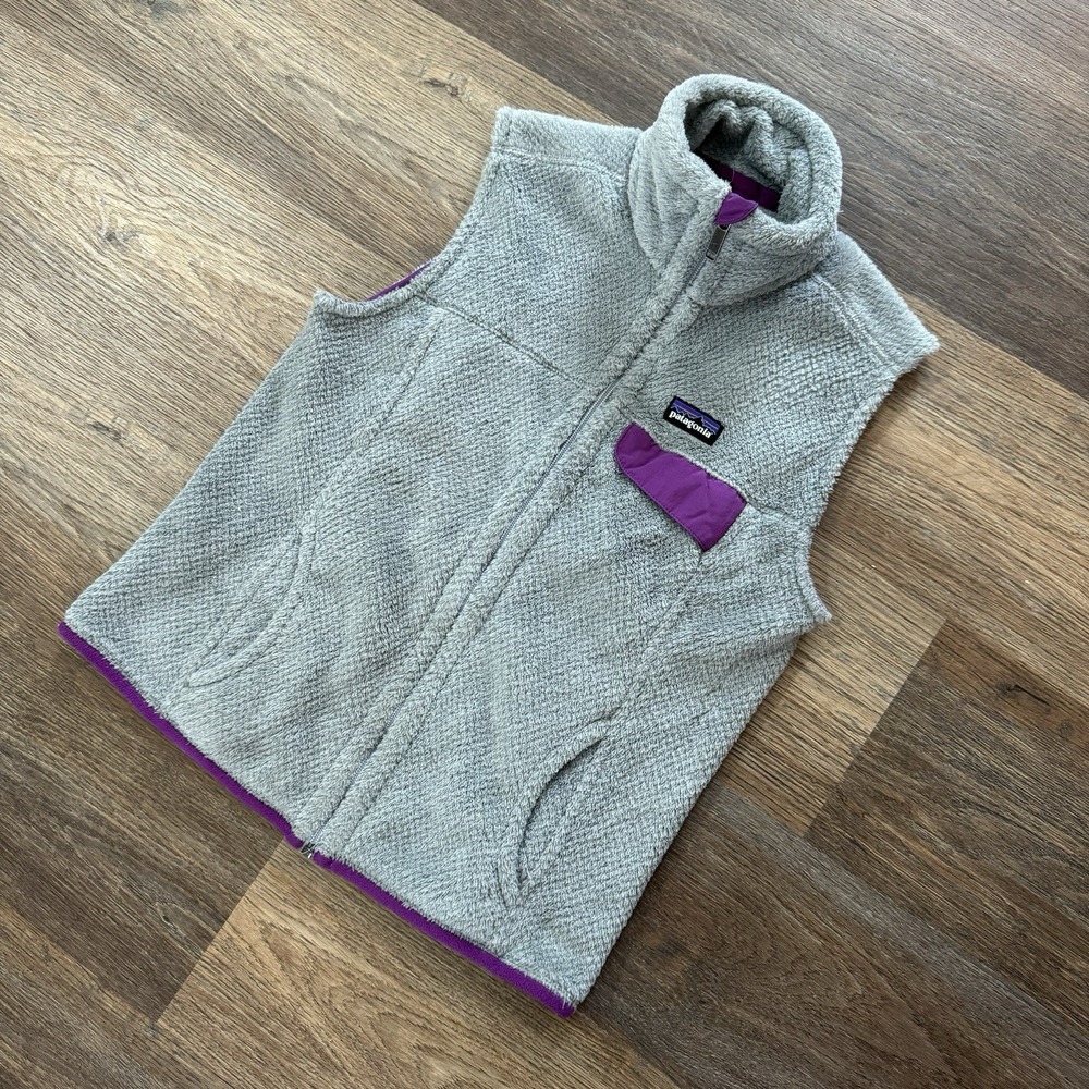 Patagonia Re Tool Style Gray Purple Vest Women's Sz S Gorp Hiking Outdoor Mexico - Picture 1 of 8